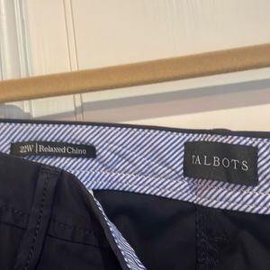 Talbots Navy Blue relaxed chino, Size 22W.